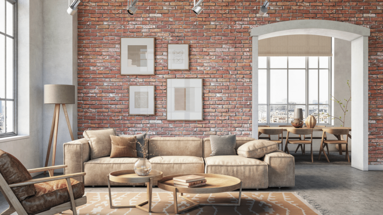 Flooring Ideas with Brick Walls