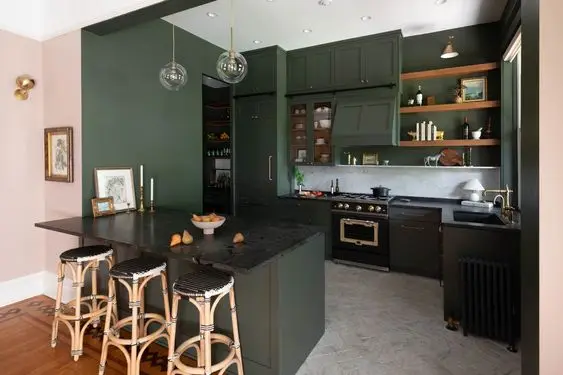 Dark Green Cabinet