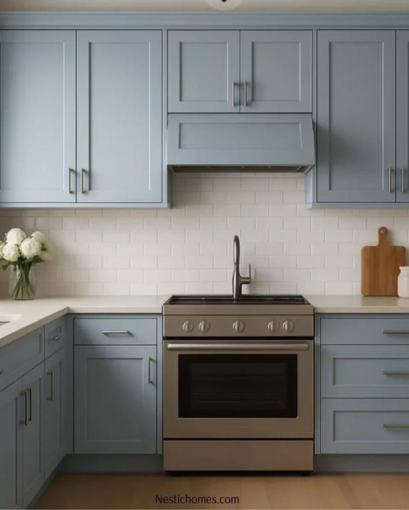 -Blue Gray Kitchen Cabinet Colors That My Clients Love This Year