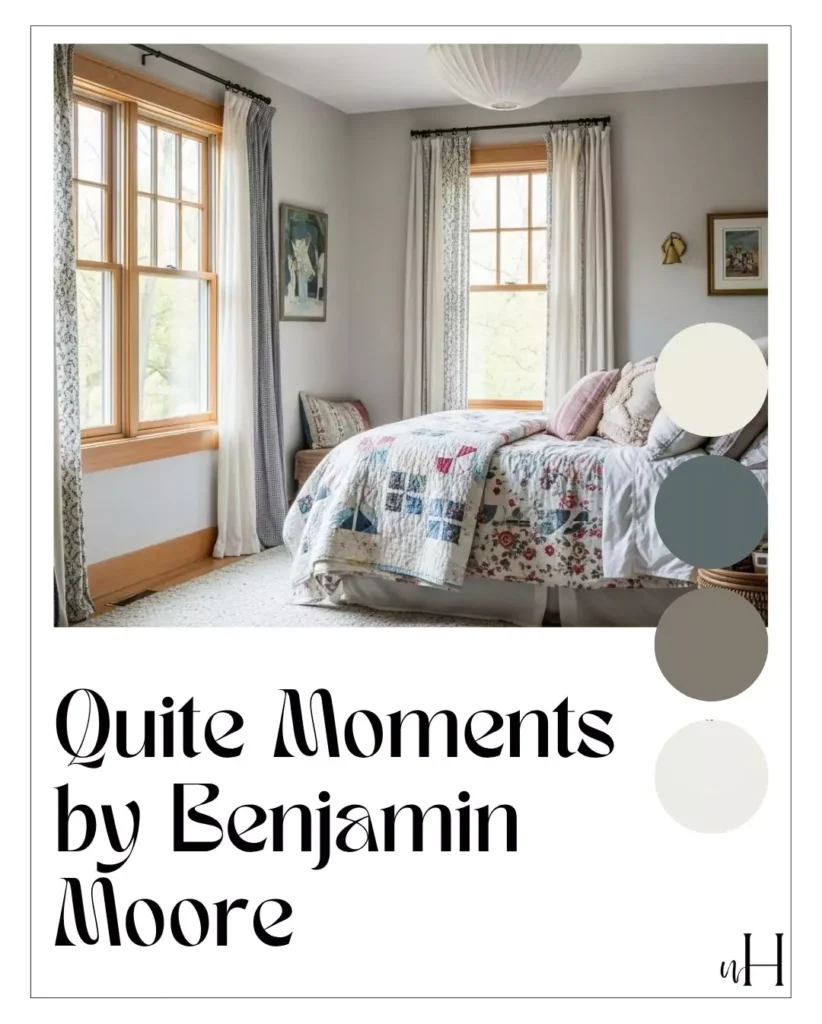 Benjamin Moore Gray Wisp vs Quiet Moments