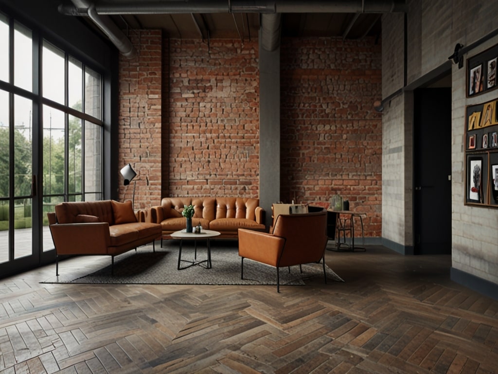 Flooring Ideas with Brick Walls