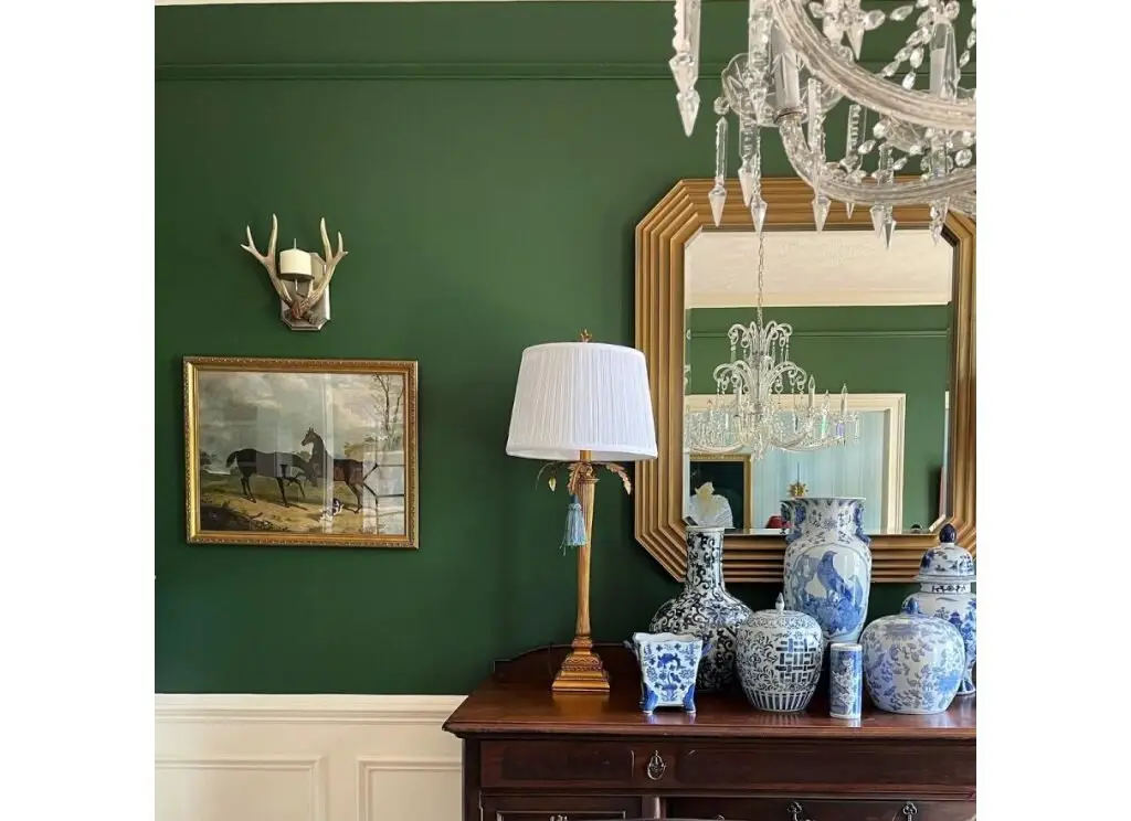 Dark Green Cabinet