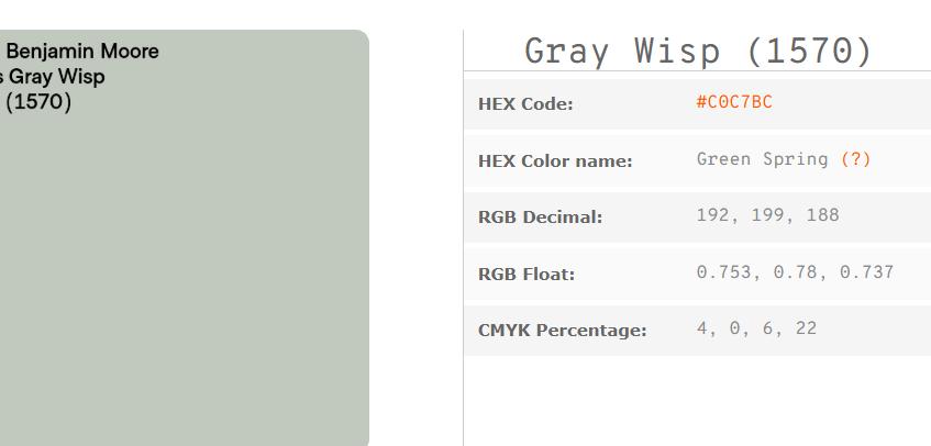 Benjamin Moore Gray Wisp vs Quiet Moments