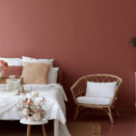 Pink and Brown Bedroom