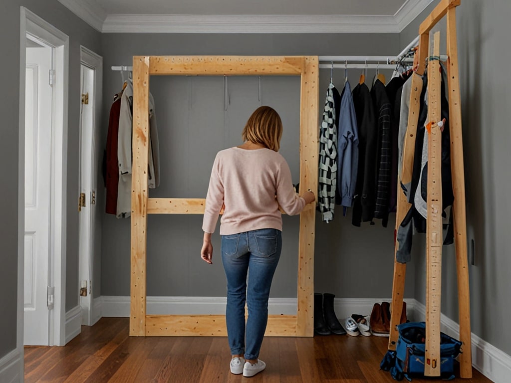 how to build linen closet in hallway 