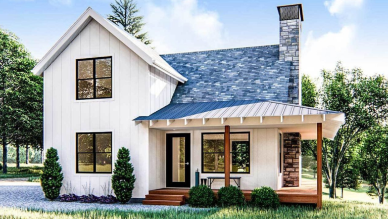 13 Big White Modern Farmhouse Style Exterior Aesthetic House Ideas