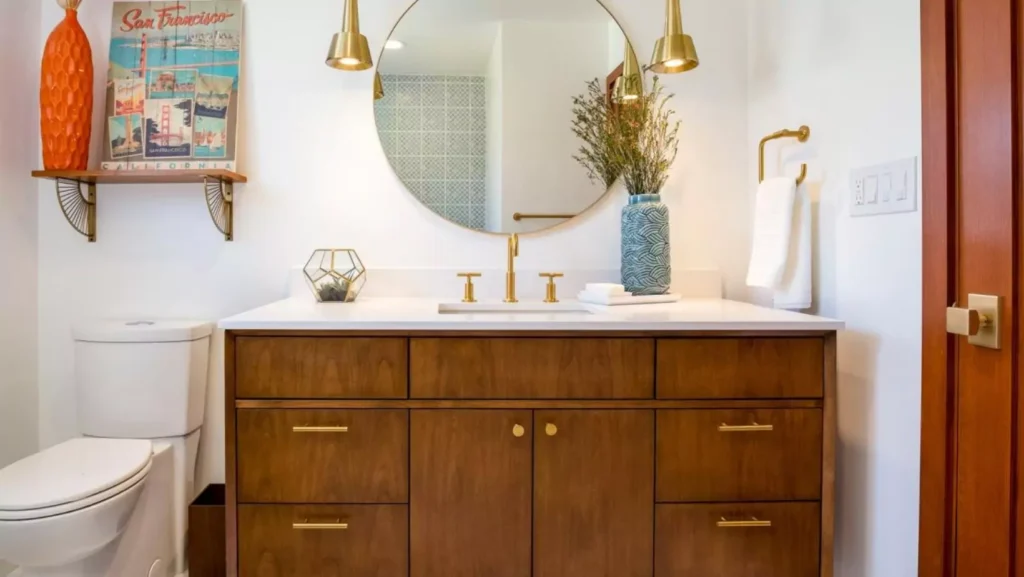 35 Small Half Bathroom Ideas Shared by Experts for Timeless Look