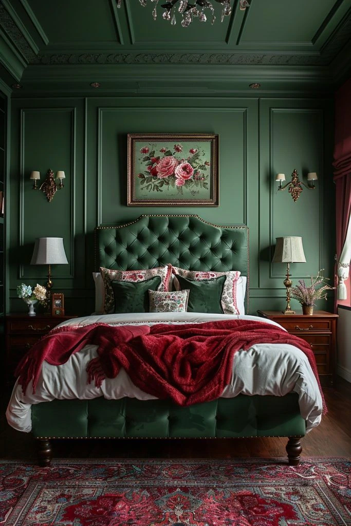 Dark Green Bedroom Ideas 