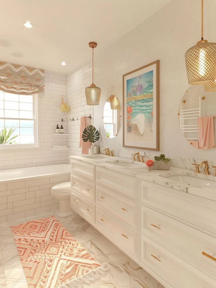 Preppy Bathroom Ideas that are Never Going Out of Style