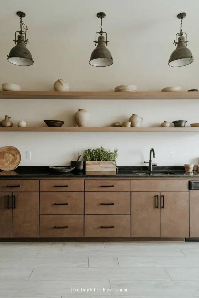 Brown Kitchen Cabinet Ideas by nestichomes