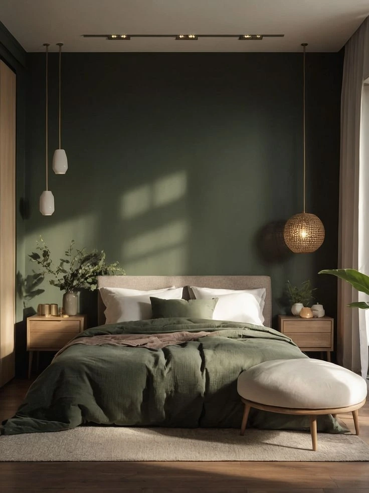 Dark Green Bedroom Ideas 