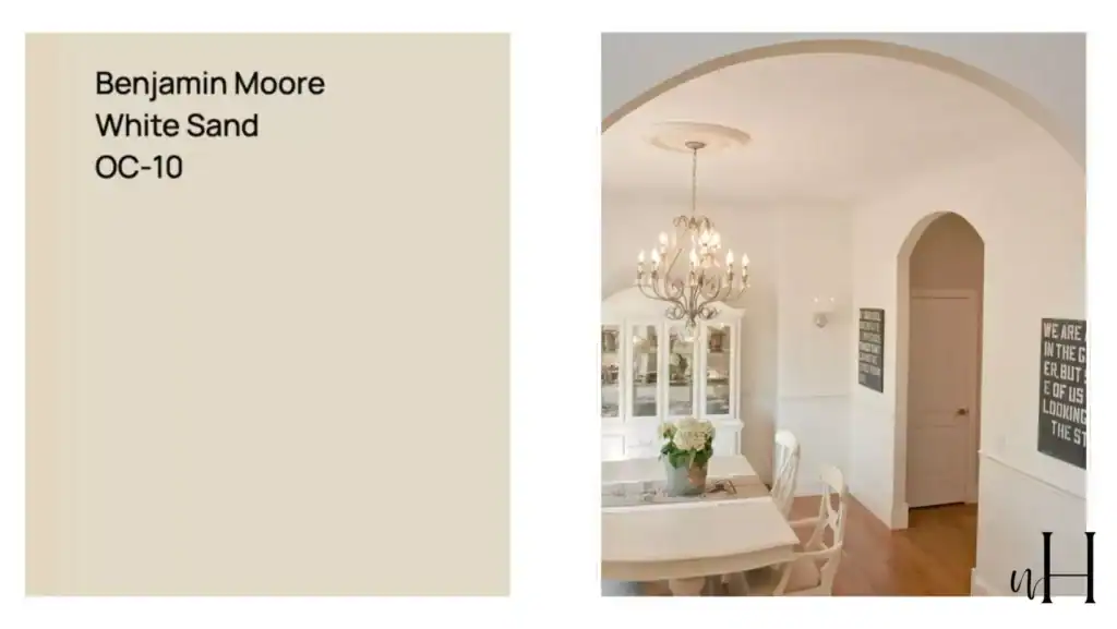 best light beige paint color -white sand by benjamin moore