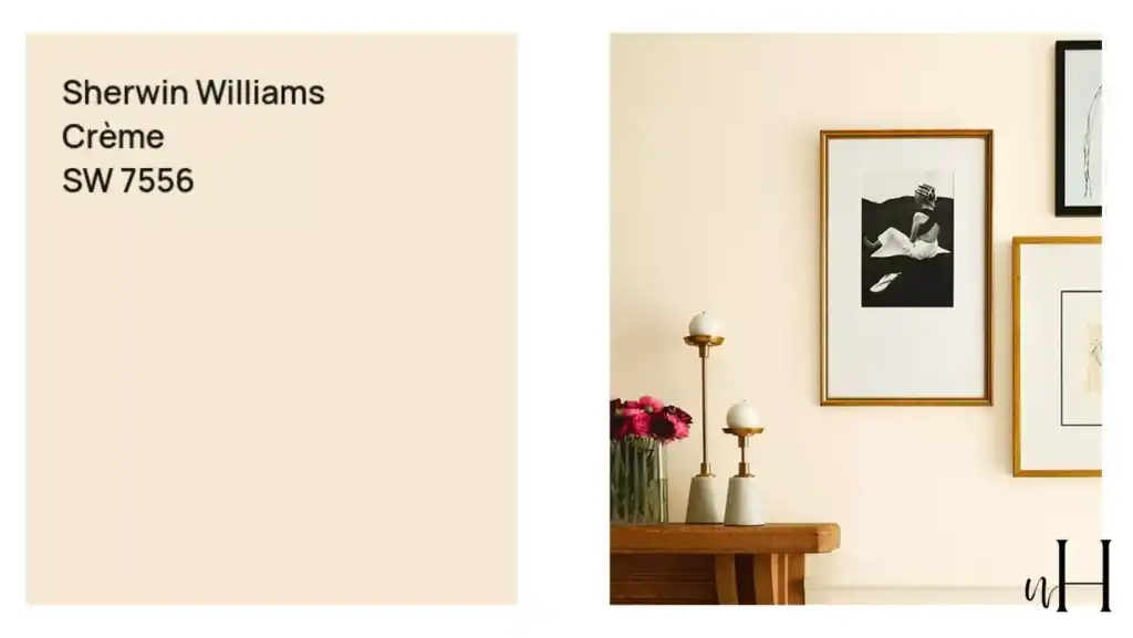 light beigfe paint color- creame by sherwin williams
