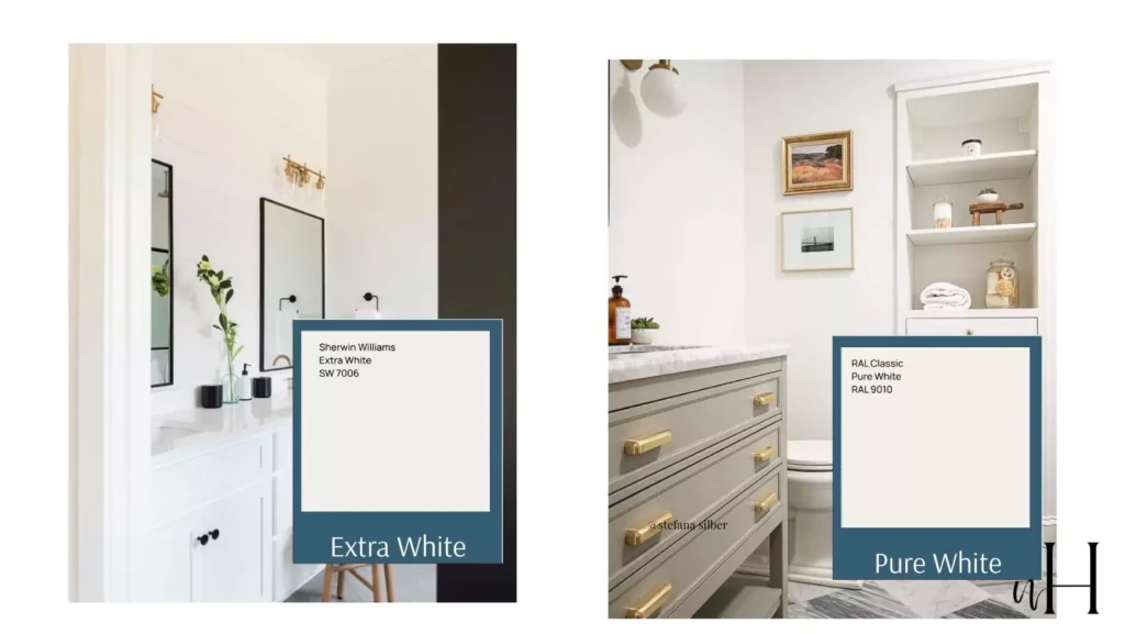 sherwin williams pure white vs extra white