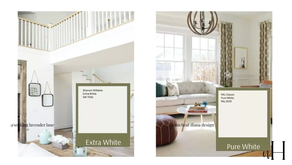 sherwin williams pure white vs extra white