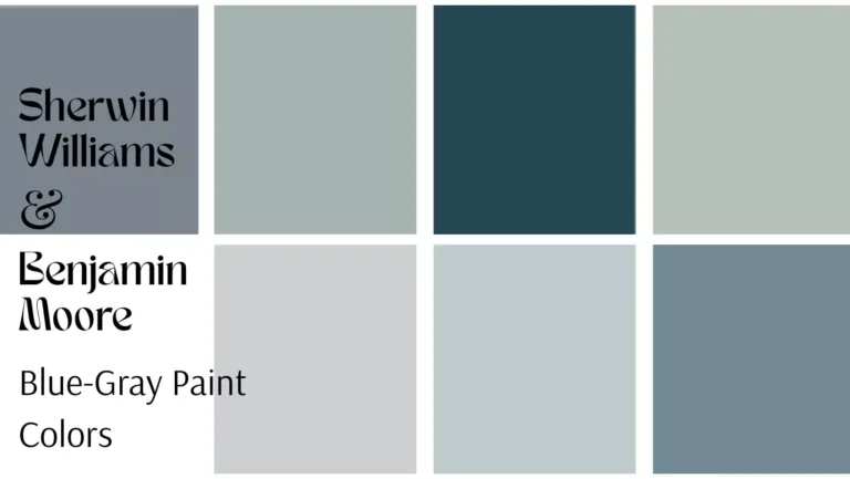 Blue-Gray Paint Colors by Sherwin-Williams & Benjamin Moore