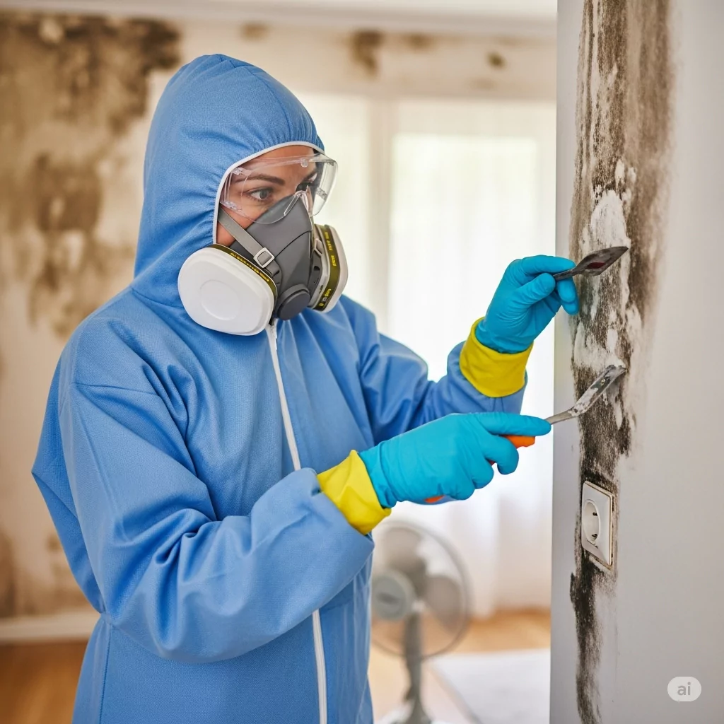 how to clean mold from painted walls