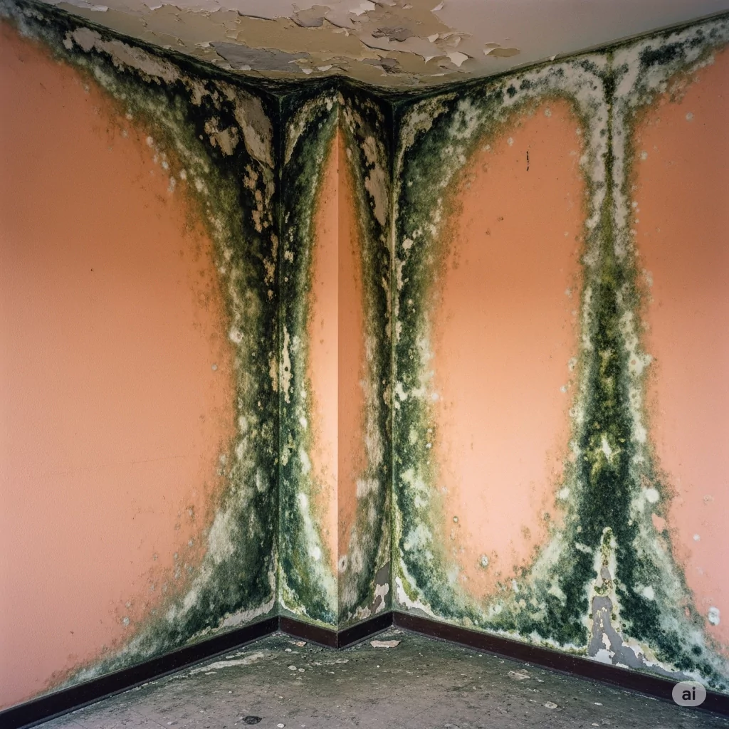 how to clean mold from painted walls