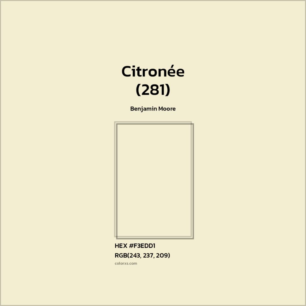 Benjamin Moore 281 Citronée