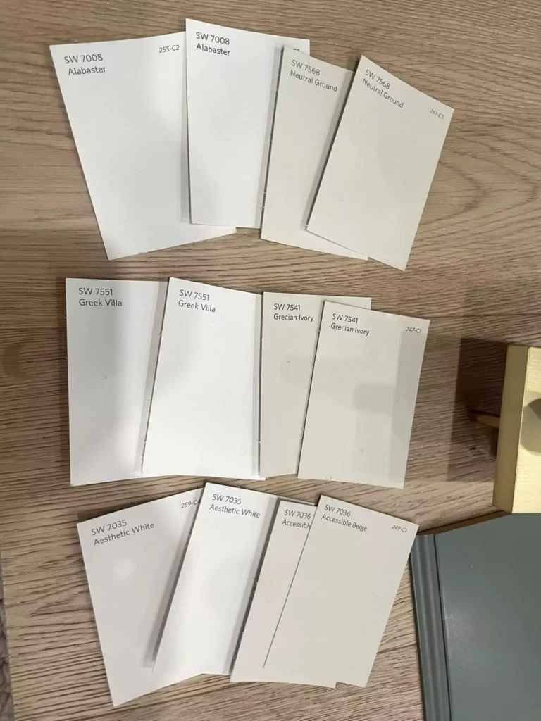 Dover White SW 6385 Sherwin-Williams
sample