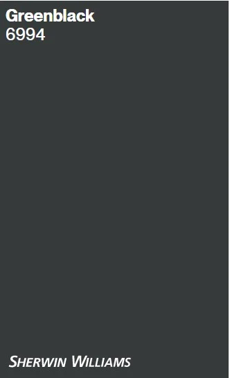 Greenblack SW 6994 Sherwin Williams