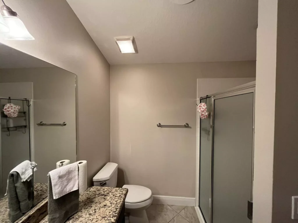 Natural Tan SW 7567 Sherwin-Williams- in bathroom