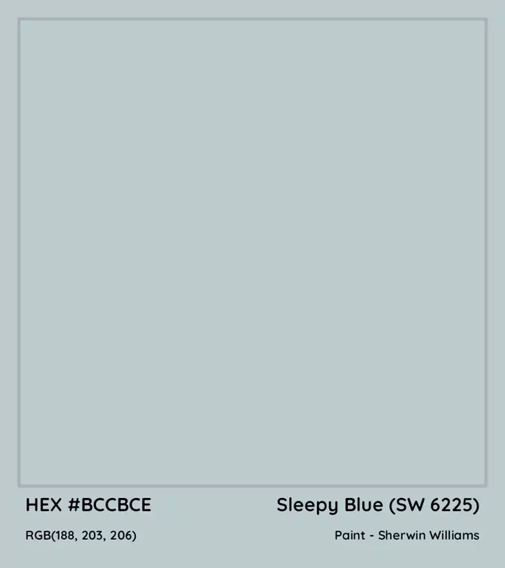 Sleepy Blue SW 6225 Sherwin Williams: