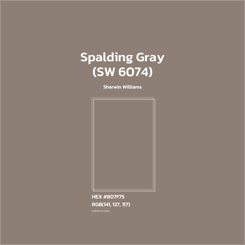 Sherwin-Williams Spalding Gray SW 6074

