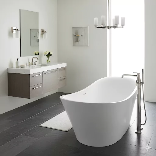 White-Gray Bathroom Remodel Ideas
