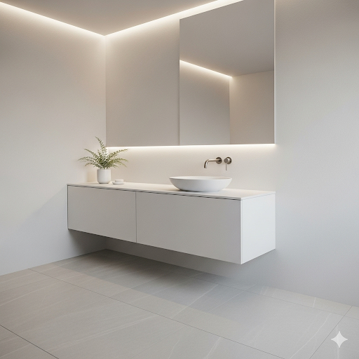 White-Gray Bathroom Remodel Ideas
