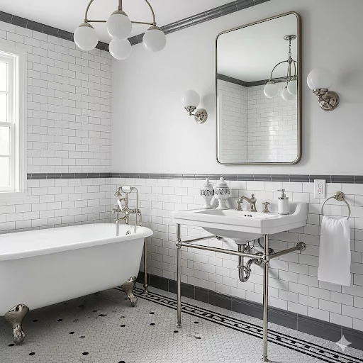 White-Gray Bathroom Remodel Ideas