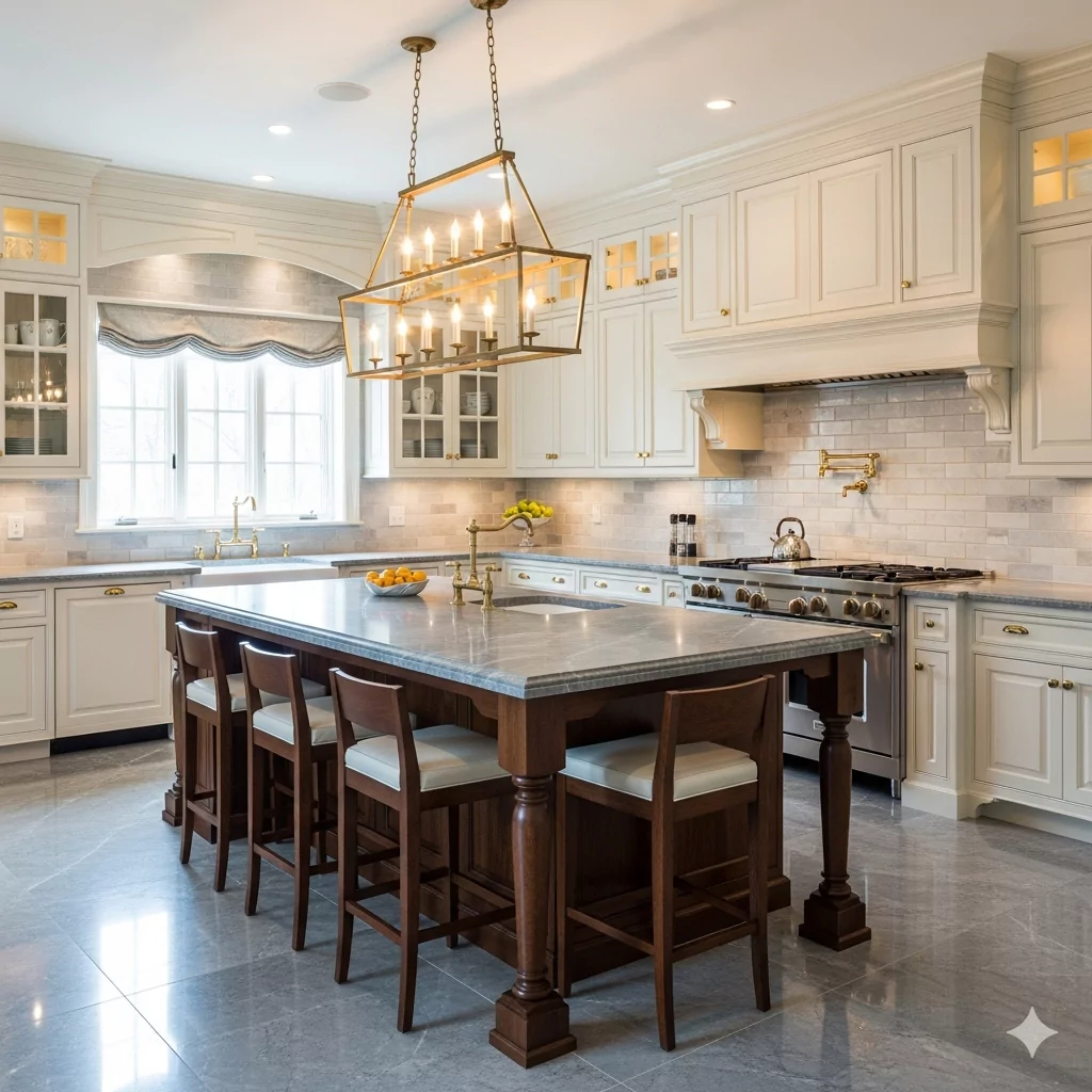 Cream Colored Kitchen Cabinet 
