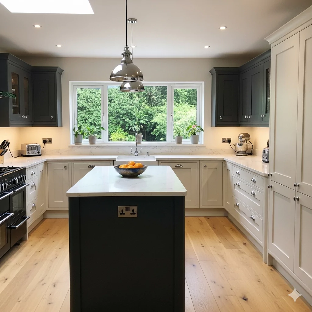 Cream Colored Kitchen Cabinet 