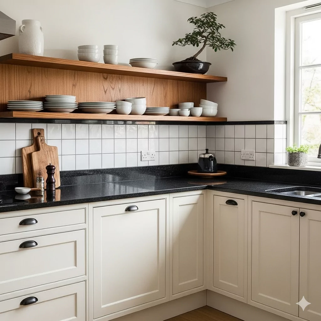 Cream Colored Kitchen Cabinet 