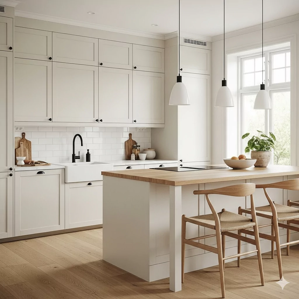 Cream Colored Kitchen Cabinet 