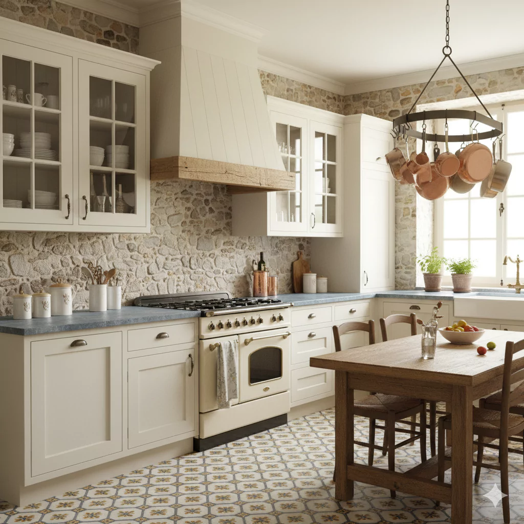 Cream Colored Kitchen Cabinet 