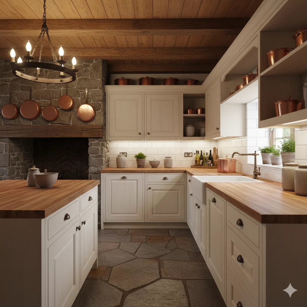 Cream Colored Kitchen Cabinet 