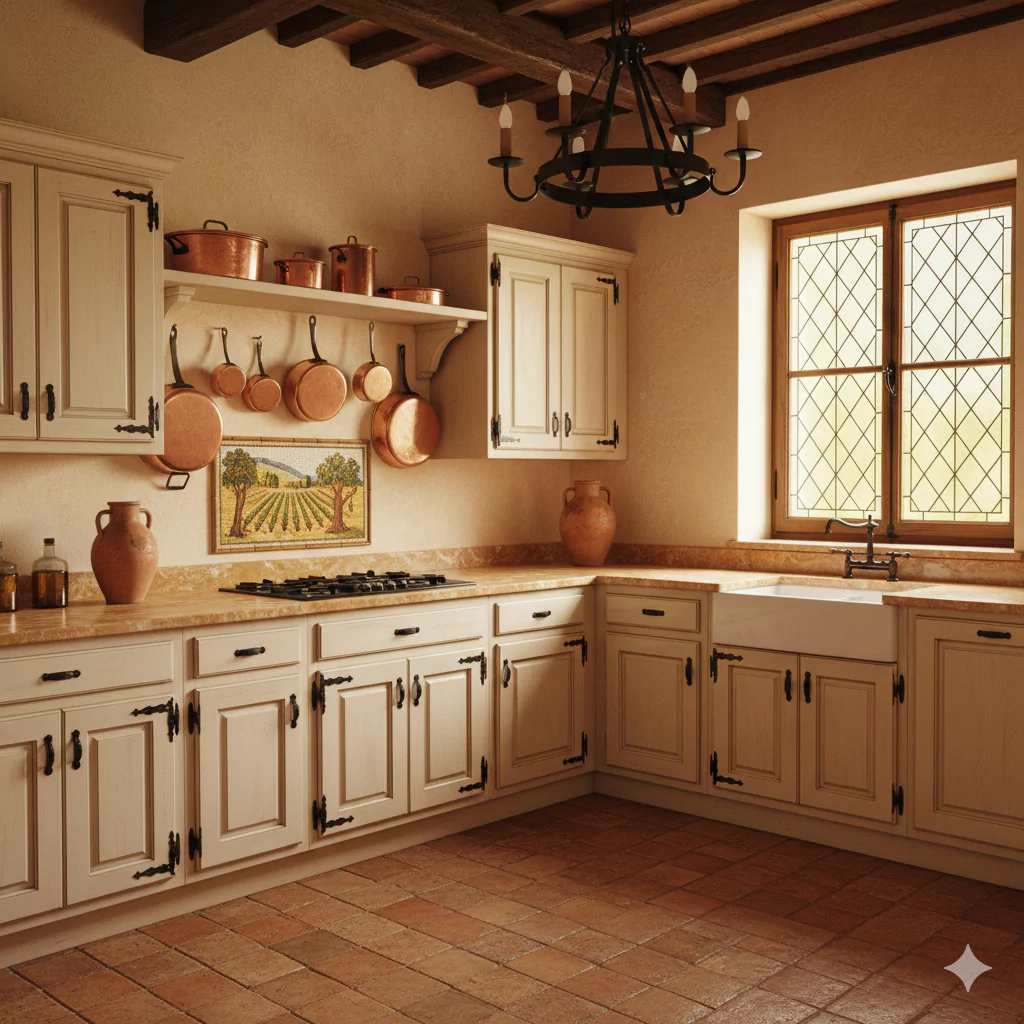 Cream Colored Kitchen Cabinet 