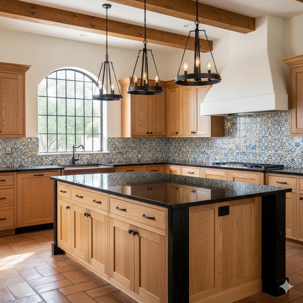 white oak kitchen cabinets