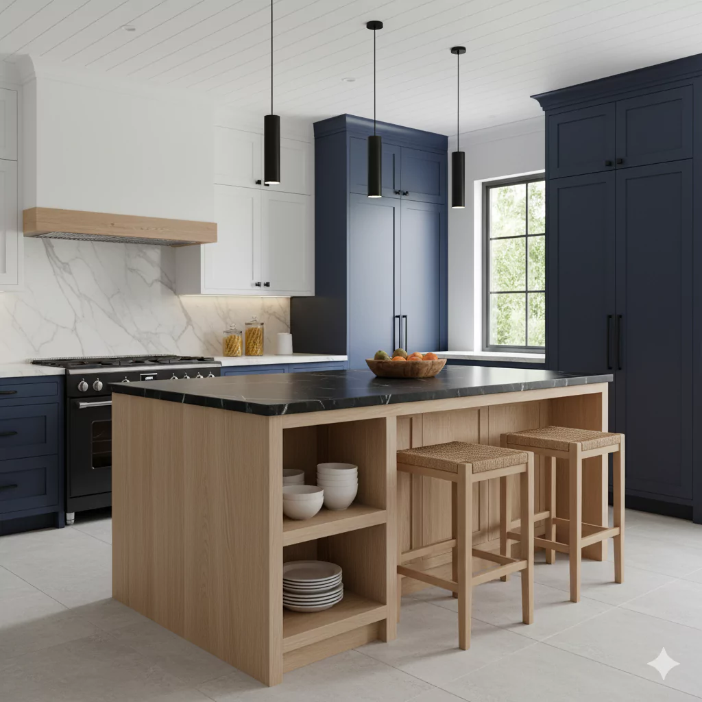 white oak kitchen cabinets