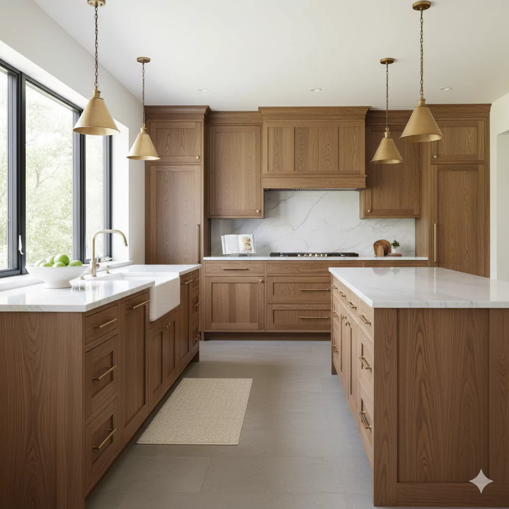 white oak kitchen cabinets